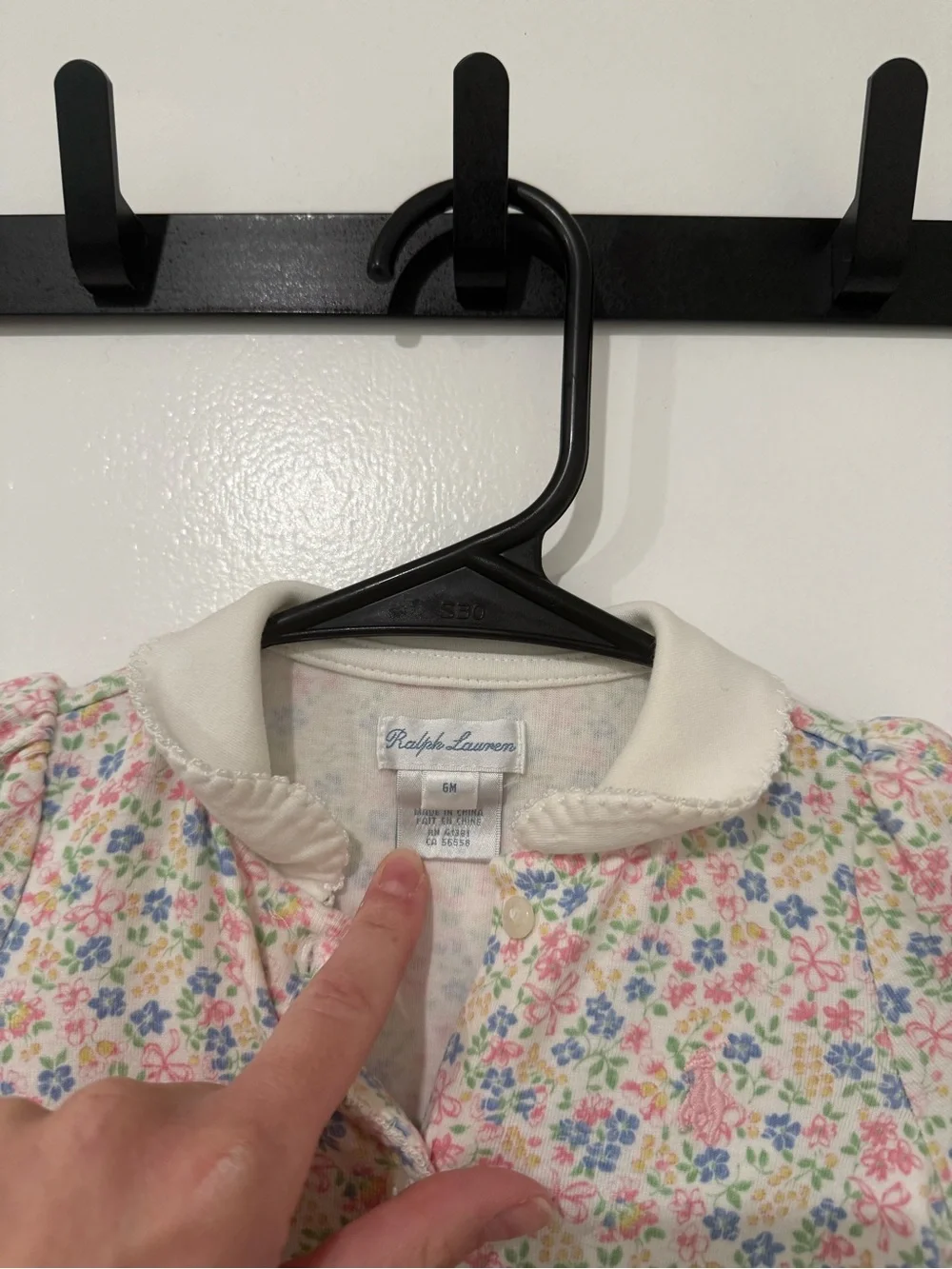 Ralph Lauren Baby Girl Floral-Print Cotton Coverall